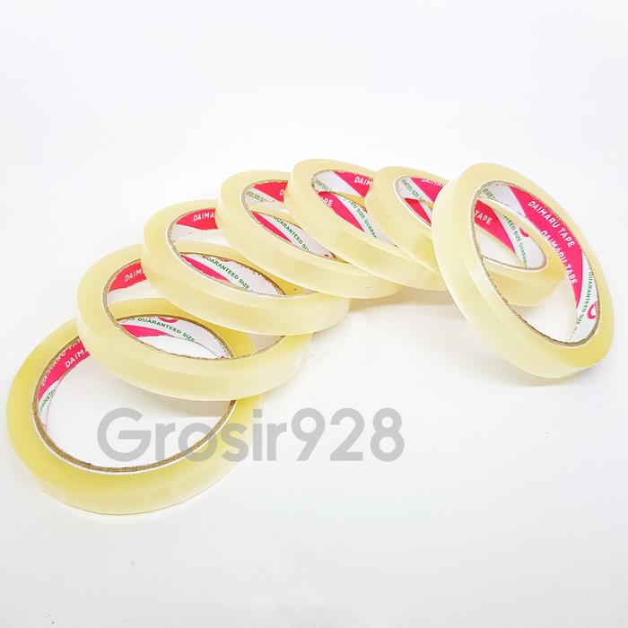 Gambar Selotip / Solatip / Isolasi / Stationery Tape Daimaru Transparan 12 mm dari grosir928 undefined Tokopedia