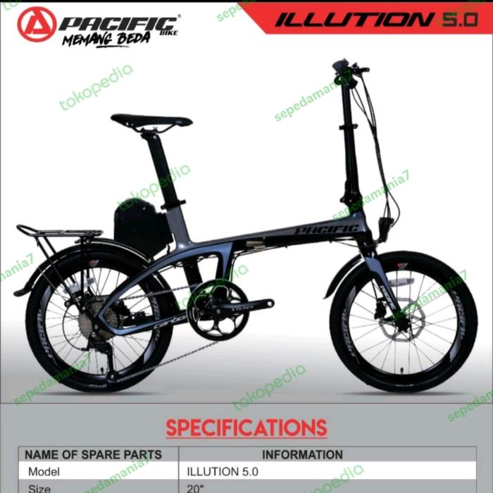 Sepeda Pacific Pacific Folding Bike Electric Bike Frame Pacific