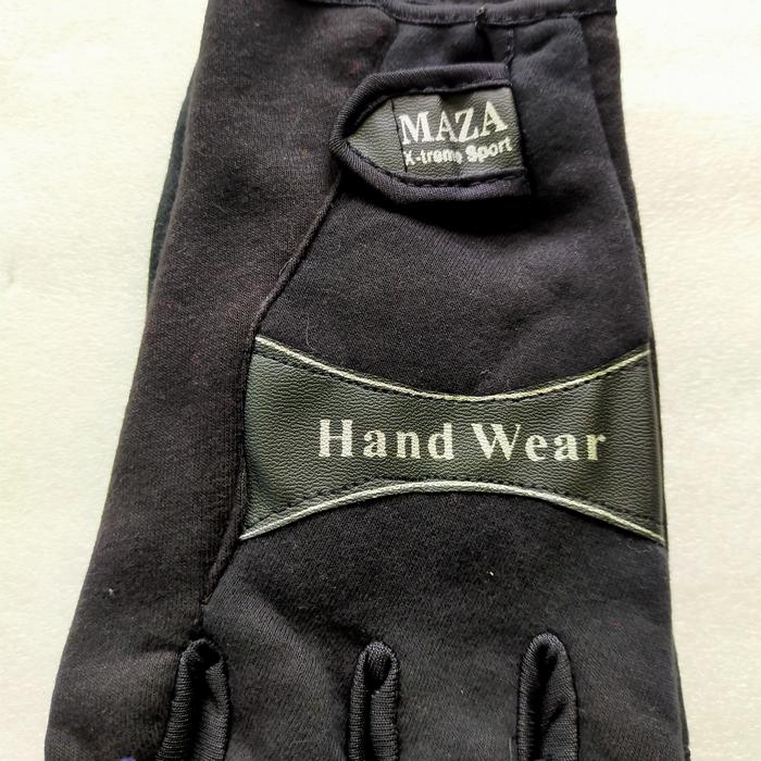 Gambar Sarung Tangan Motor Mazza Sepeda Goes Hand Wear Maza Setengah Jari - Hitam, All Size dari wardayu12 undefined Tokopedia
