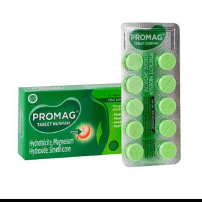 Gambar Promag Tablet Obat maag dan kembung 1 strip isi 12 tablet dari healthycareshop undefined Tokopedia