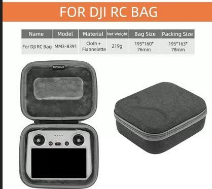 Gambar Sunnylife Carrying Case Bag Drone Bag Controller Bag DJI Mini 3 Pro - RC Remote Bag dari Devil Store Indonesia undefined Tokopedia