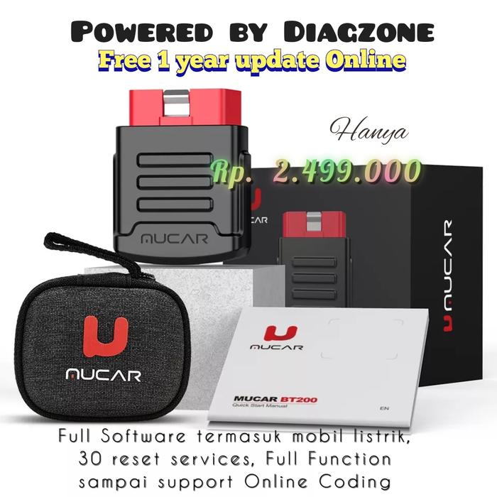 Gambar Mucar Diagzone X431 Pro lLaunch, full software termasuk mobil listrik dari AKACOM Shopping Online undefined Tokopedia