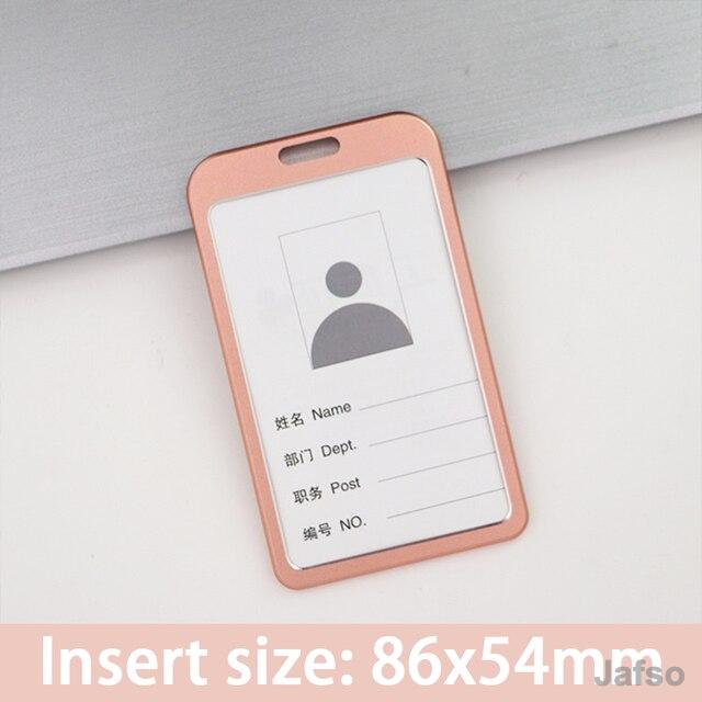 Gambar Name Tag Yoyo ID Card Holder Kartu Izin Metal Kantong Tarik 2 sisi - holder rose-gol dari zero p_NEW undefined Tokopedia