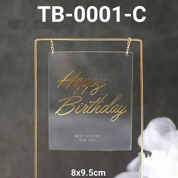 Gambar GR-TB-0001 Cake topper besi happy birthday bulat hati bintang bulan - TB-0001-C dari Yamama Baking Jakarta undefined Tokopedia