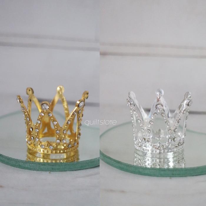 Gambar CA_CR Cake Crown Mahkota Princess Tiara Decoration Topper Kue - CA_CRM Gold dari GUILT STORE undefined 5 Tokopedia