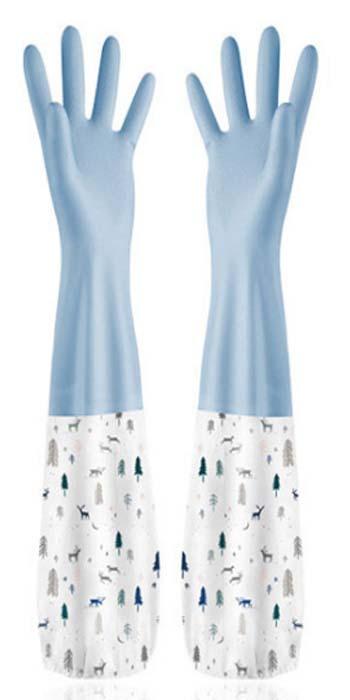 Gambar Sarung Tangan Karet Latex untk Pekerjaan Rumah Tangga Anti Basah/Kotor - BLUE, M dari 7thAvenue undefined Tokopedia