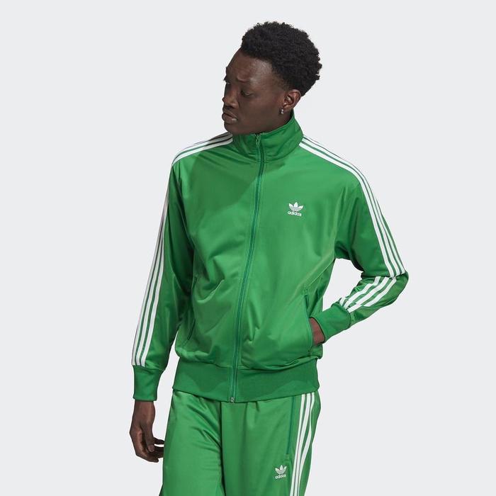adidas green firebird tracksuit