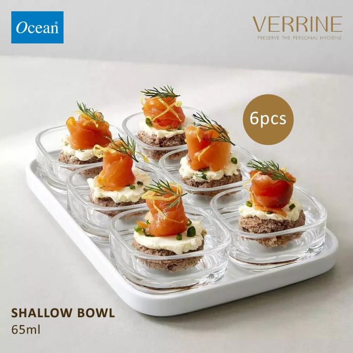 Gambar Ocean Verrine Glass Bowl / Mangkok Kaca - Shallow Bowl, 72pcs dari Homeland Store undefined Tokopedia