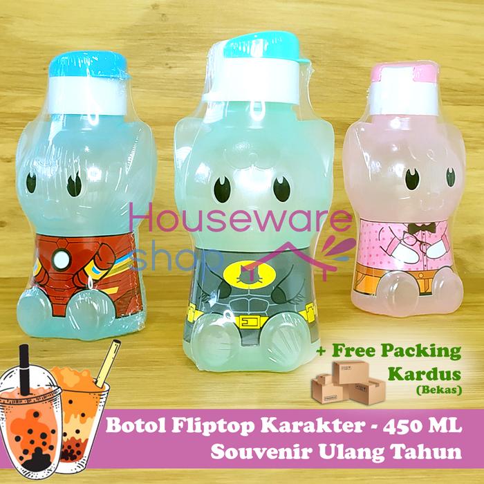 Gambar Botol Minum Flip Top Anak Souvenir Karakter Lucu Murah dari Houseware Shop ID undefined Tokopedia
