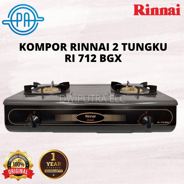 Jual KOMPOR GAS RINNAI 2 TUNGKU RI712BGX RI 712 BGX API BESAR - Kota  Bandung - Dwiputra Electornics | Tokopedia