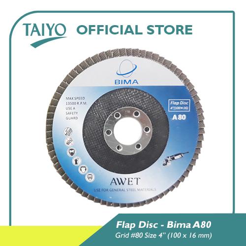 Gambar Taiyo BIMA Flap Disc / Mata Amplas Susun 100 mm #60 - 240 - 80 dari TAIYO Abrasives & Adhesives undefined Tokopedia