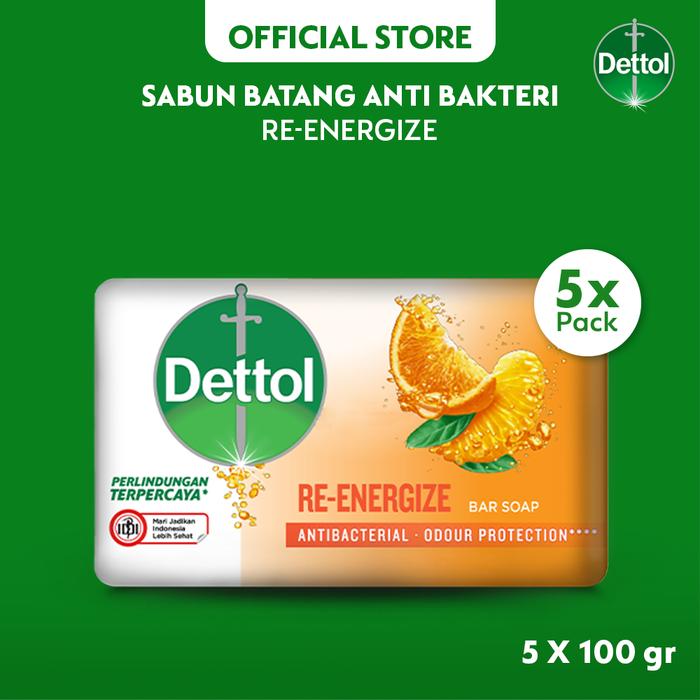 Promo Harga Dettol Bar Soap Reenergize 100 gr - Tokopedia