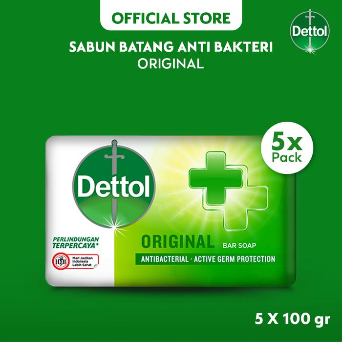 Promo Harga Dettol Bar Soap Original per 5 pcs 100 gr - Tokopedia