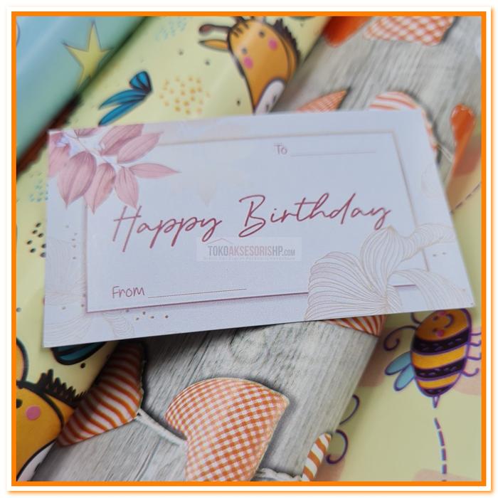 Gambar KERTAS KADO DAN KARTU UCAPAN HAPPY BIRTHDAY / BUNGKUS KADO ULANG TAHUN - kartu ucapan dari TOKOAKSESORISHP888 undefined Tokopedia