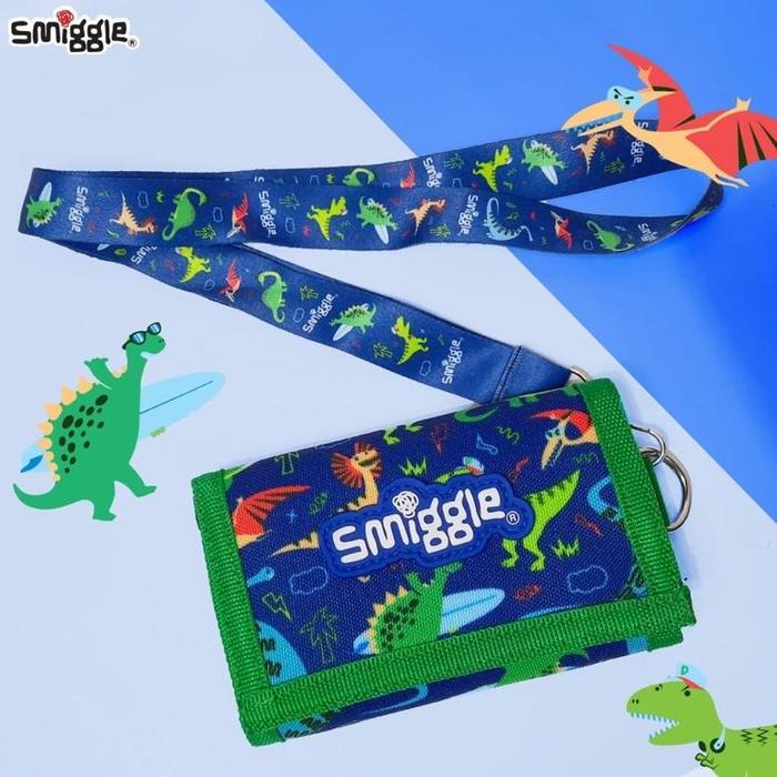 Gambar Baru!! Dompet smiggle/dompet anak/smiggle wallet - Dino hijau+tali dari Songrim undefined Tokopedia