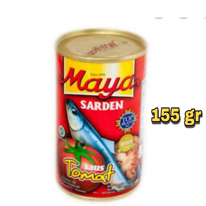 Gambar sarden maya saus tomat kemasan 155 gr dan 425 gr - 155 gr dari Mega grocery undefined Tokopedia