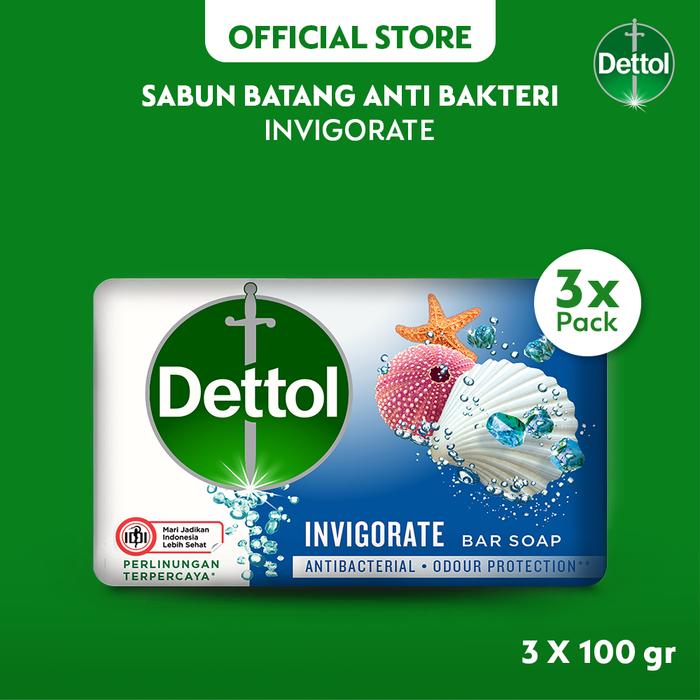 Promo Harga Dettol Bar Soap Invigorate 100 gr - Tokopedia
