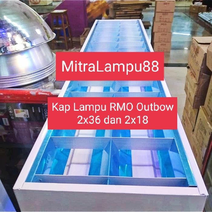 Jual Kap Lampu RMO Outbow 2x18/2x8W Housing TL Neon Led 60Cm Isi 2 ...