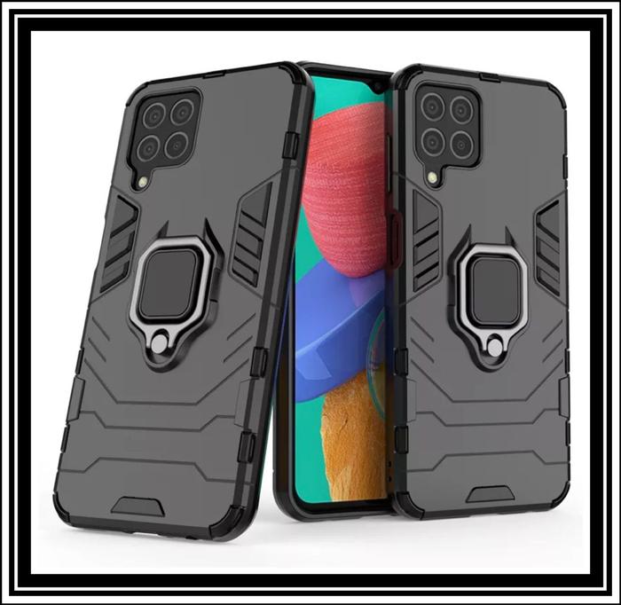 Gambar SAMSUNG GALAXY M33 / M53 5G TRANSFORMER RING MAGNETIC HARD SOFT CASE - HITAM, SAMSUNG M33 5G dari Case Thebest undefined Tokopedia
