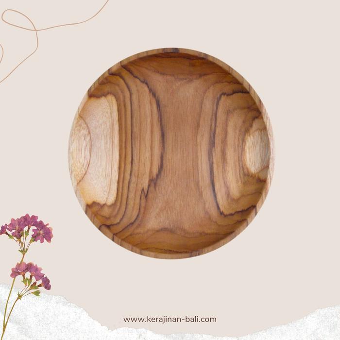 Gambar Piring kayu / piring makan type 3 - S dari Elha Interior undefined Tokopedia