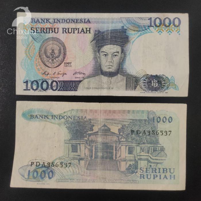 Gambar Uang Kertas Kuno Rp 1000 (Raja Sisingamangaraja XII) Tahun 1987 - Pernah Dipakai dari Chixulu Store undefined Tokopedia