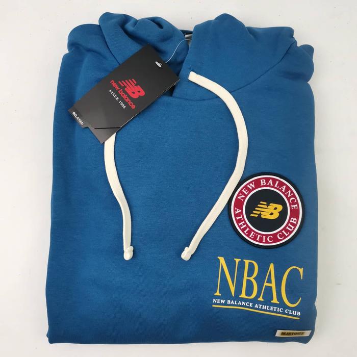Gambar New Balance NB Essentials Athletic Club Unisex Hoodie - Oxygen Blue - M dari MEMBASIC undefined Tokopedia