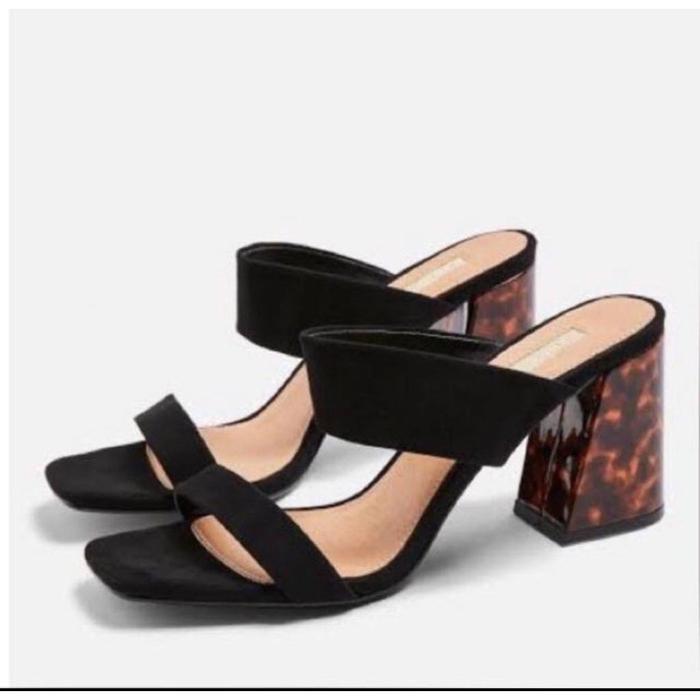 Gambar Sepatu Heels Wanita ZS 148 Slide Leopard Heels Sepatu Heels Wanita - Black, 35 dari Misellia Shoes undefined Tokopedia