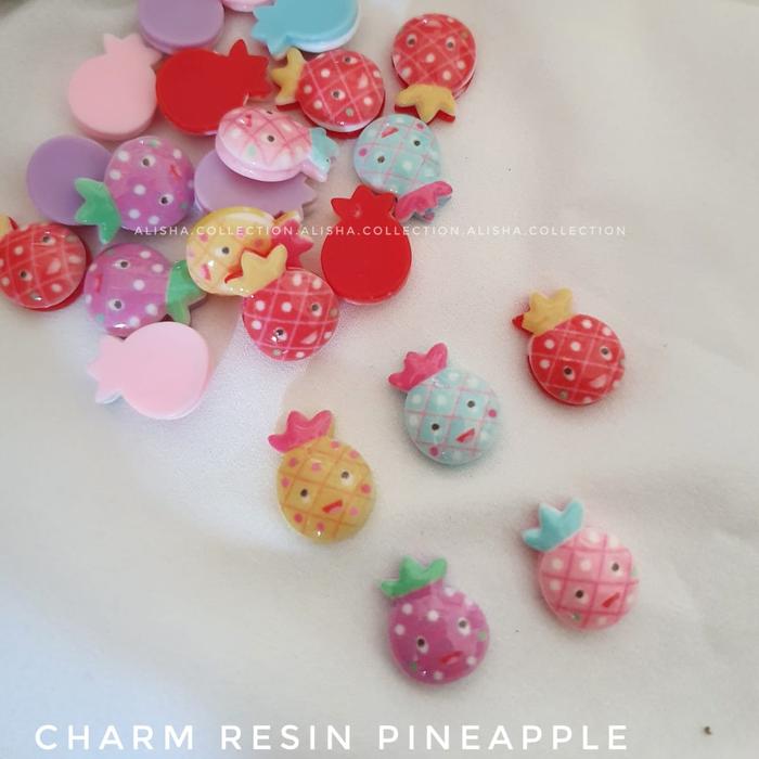 Gambar Charm Resin Karakter Lucu | Clay Lucu - Pineapple, 10 biji dari Alisha.Collection1 undefined Tokopedia