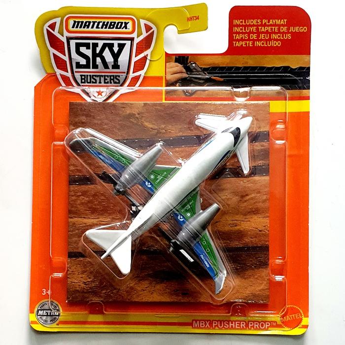 Gambar Matchbox Sky Busters Miniatur Diecast pesawat Dan Helikopter - MBX Pusher Prop dari Patur27_NEW undefined Tokopedia