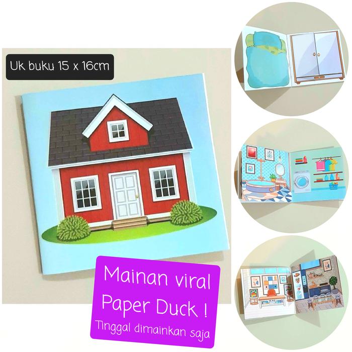 Gambar VIRAL Paperduck Mainan Edukasi, sudah disusun tinggal main paper tebal dari Elizia Shop undefined Tokopedia
