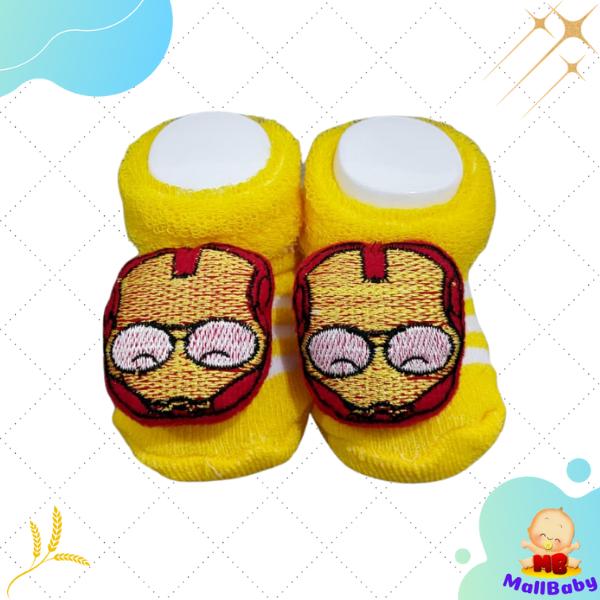 Gambar Kaos Kaki Bayi Lucu Karakter Superhero 0-12 Bulan - E IronMan dari Mall-Baby undefined Tokopedia