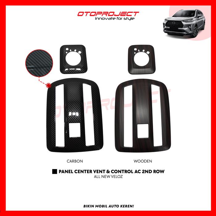 Gambar Otoproject - Panel Center Air Vent + Control Ac A.N Avanza / Xenia 2022 Carbon | Cover Control AC Avanza / Xenia 2022 - CARBON dari Otoproject undefined Tokopedia