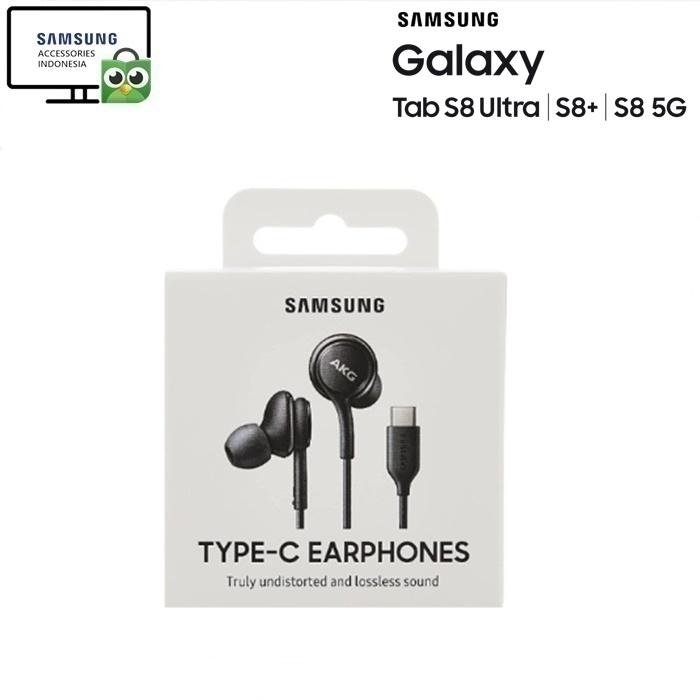 Samsung AKG Type C Earphones for Samsung Galaxy Tab S8 Ultra Hitam