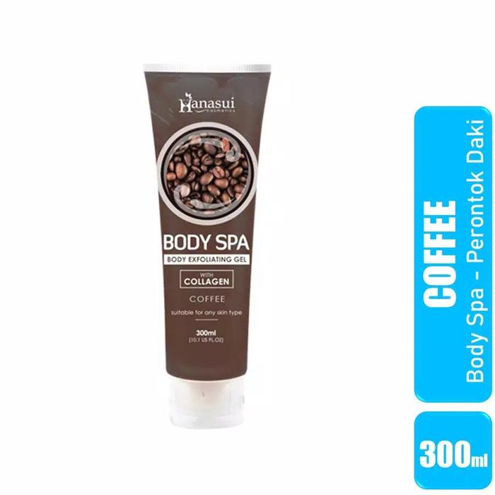 Gambar HANASUI Body Spa Exfoliating Gel with Collagen 300ml - Coffe dari beautyshop_20 undefined Tokopedia