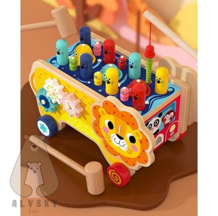 Gambar MAINAN EDUKASI MONTESSORI PUKUL HAMSTER + PANCING + XYLOPHONE dari ALVSKY undefined Tokopedia
