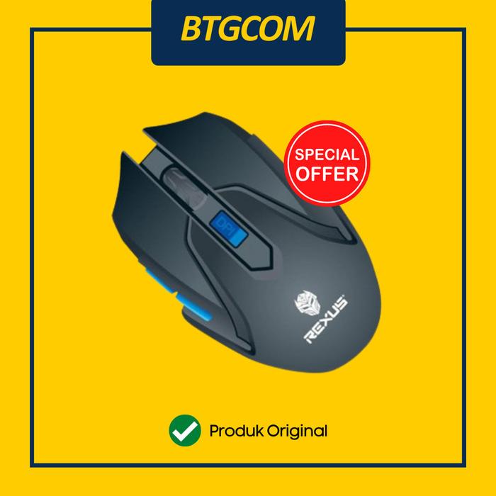 Gambar REXUS XIERRA S5 AVIATOR WHITE WIRELESS RXM-S5 GAMING MOUSE - Hitam dari btgcom undefined Tokopedia