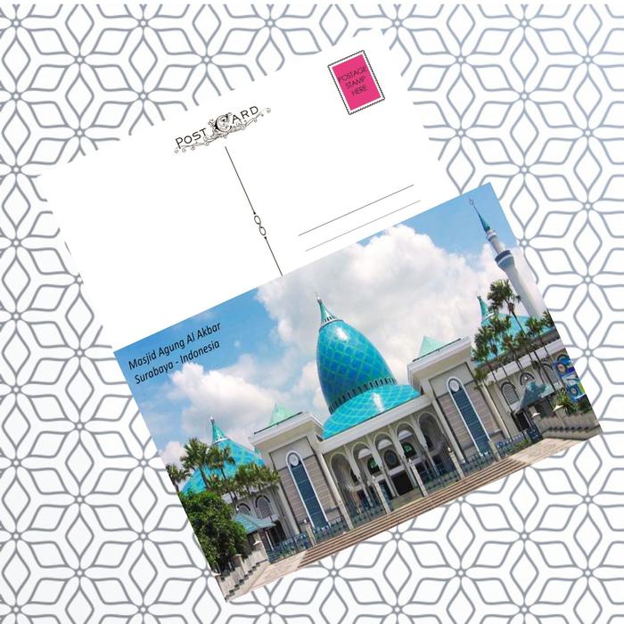 Gambar MC- Kartu pos kartupos Mesjid / Mosque Postcard - Al Akbar Sby dari freesia 99 undefined Tokopedia