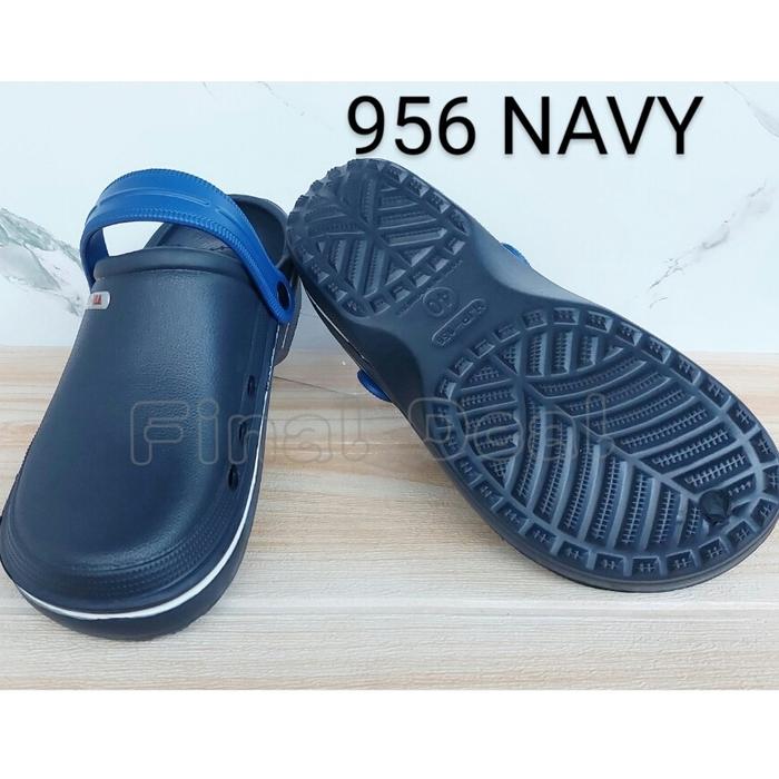 Gambar Sandal Kodok Navy Sandal Medis Suster Sandal Kamar Mandi Anti Slip - Navy, 39 dari Final Deal undefined Tokopedia