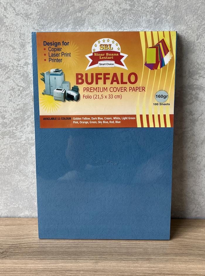 Gambar Kertas Buffalo Folio/ Kertas Jilid F4 - Biru Tua dari miveyshop undefined Tokopedia