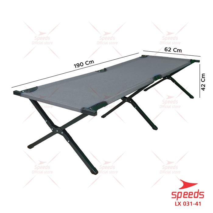 Gambar SPEEDS Velbed Ranjang Lipat Besi Almunium Tempat Tidur Lipat Folding Bed Camping 031-41 - 031-41 ABU dari Speedshome undefined Tokopedia