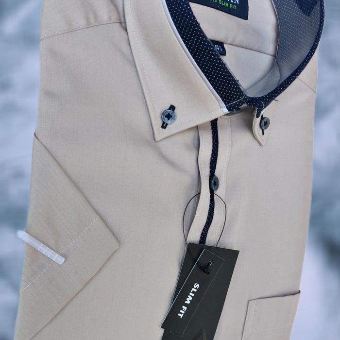 Gambar ALISAN Kemeja Polos Lengan Pendek - Kombinasi - Slim Fit - Coklat C#1, 15 dari ALISAN Quinnstore Jakarta undefined Tokopedia