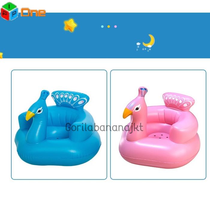 Kursi Sofa Tiup Anak Merak tempat duduk bayi bebek merak Pink Musik di  Gorilabananajkt Tokopedia