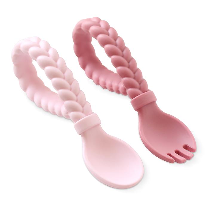 Gambar Itzy Ritzy Sweetie Spoons Silicone Baby Fork + Spoon | Alat Makan Bayi - Pink dari PDMMarket undefined Tokopedia