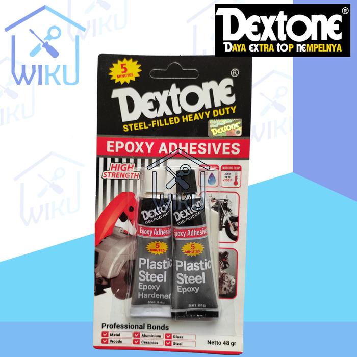 Gambar Dextone Lem Besi Epoxy Adhesives 48 gr Lem Campur Keras 5 Menit ASLI dari WiKu Teknik undefined Tokopedia