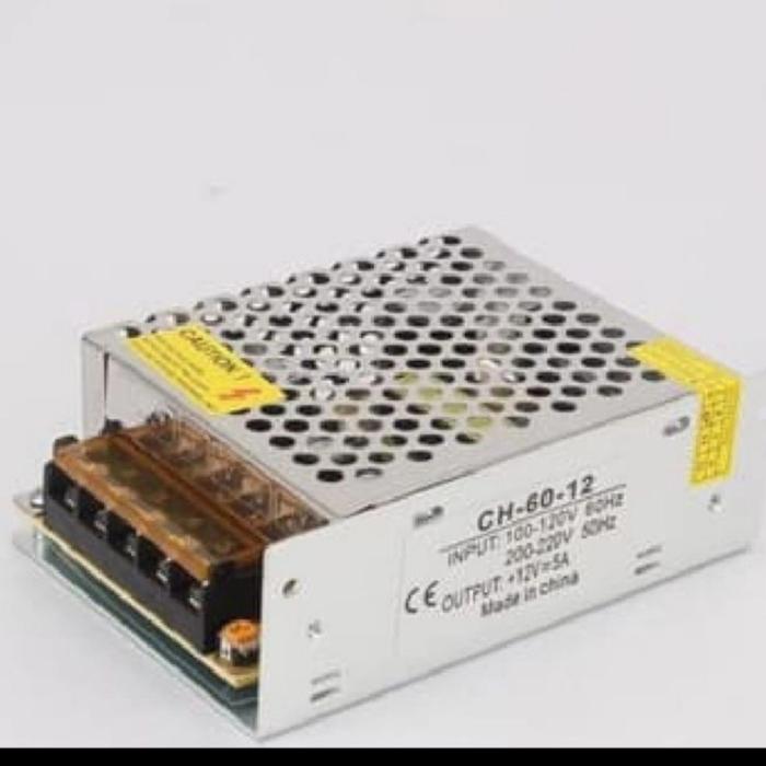 Gambar power suply supply adaptor 12volt 5a - ADAPTOR 5 AMPER dari wewe electric undefined Tokopedia