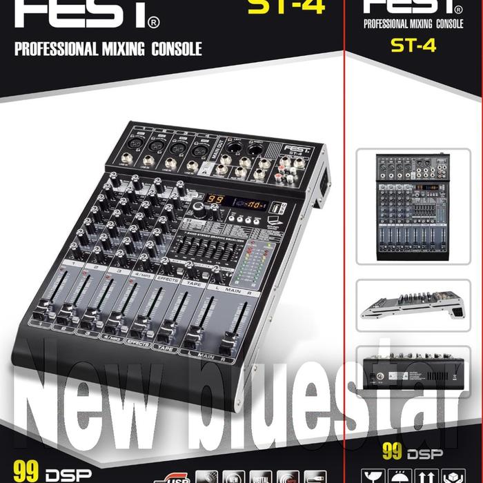 Gambar Mixer Fest ST12 / ST8 / ST6 / ST4 Original 12 Channel FEST ST 12 - Fest ST4 dari New BlueStar undefined Tokopedia