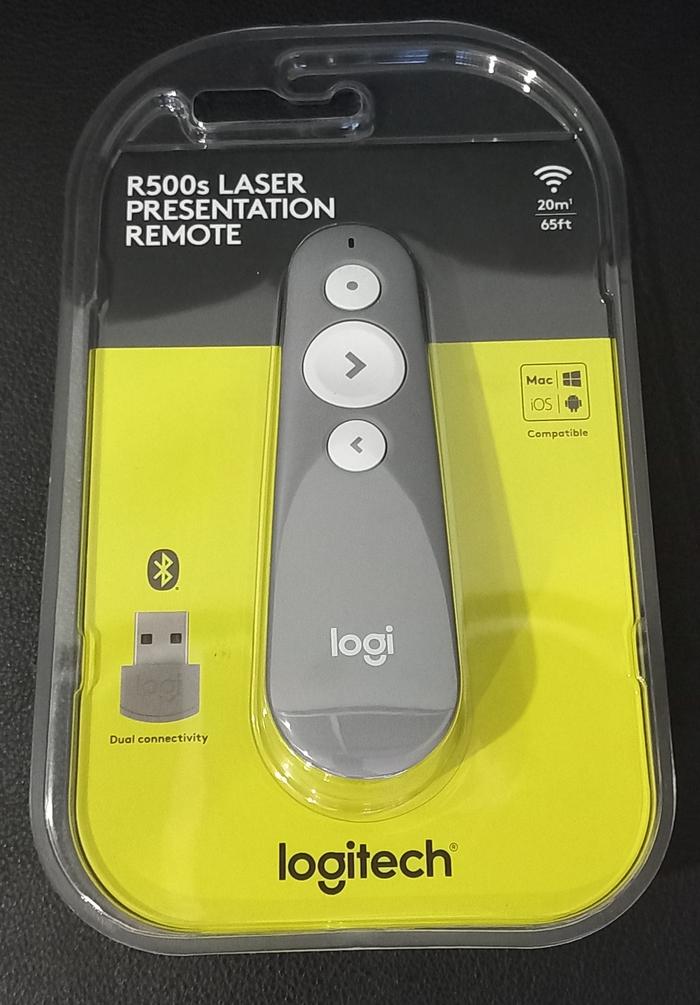 Gambar Presenter Logitech R500 Laser Pointer Wireless & Bluetooth Resmi - Abu-abu dari 3s Comp Bandung undefined Tokopedia