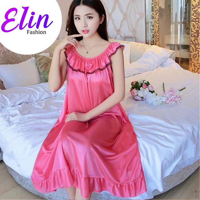 Gambar Lingerie Tidur Renda - Lingerie Ukuran Jumbo - Motif Renda Hitam - PINK dari Elin Style undefined Tokopedia