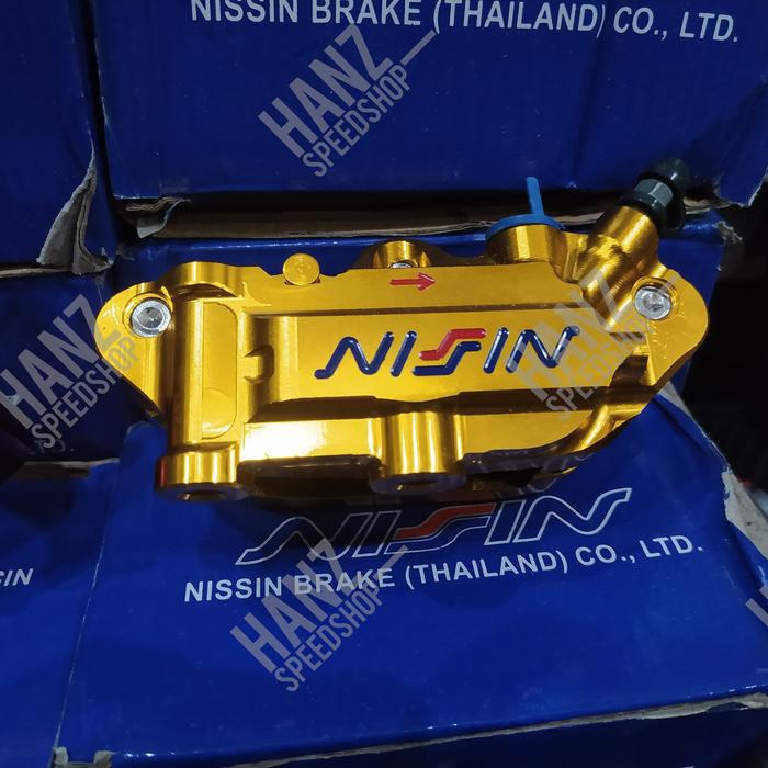 Gambar Kaliper Monoblok Nissin 4 Piston Universal / kaliper Nissin variasi - Silver dari Hanz_Motoshop undefined 5 Tokopedia