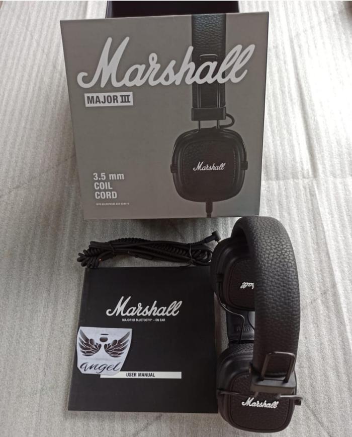 Gambar Headphones Marshall Major III Major 3 Wired & Bluetooth - Kabel Tanpa Bag dari Angel Games undefined Tokopedia